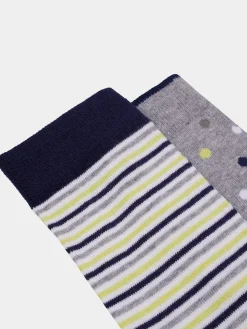 Pack de meias de malha com padrões em diversas cores|LION OF PORCHES Outlet