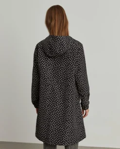 Parka comprida polka dots com capuz|LION OF PORCHES Clearance