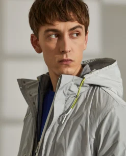 Parka para homem em tecido técnico com capuz e bolsos|LION OF PORCHES Fashion