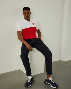 Polo bicolor slim fit|LION OF PORCHES New