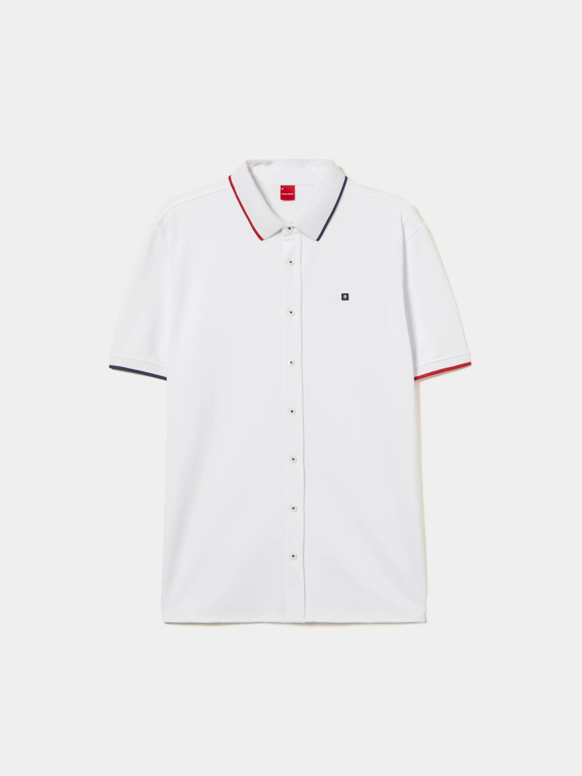 Polo camisa em algodão com riscas|LION OF PORCHES Flash Sale