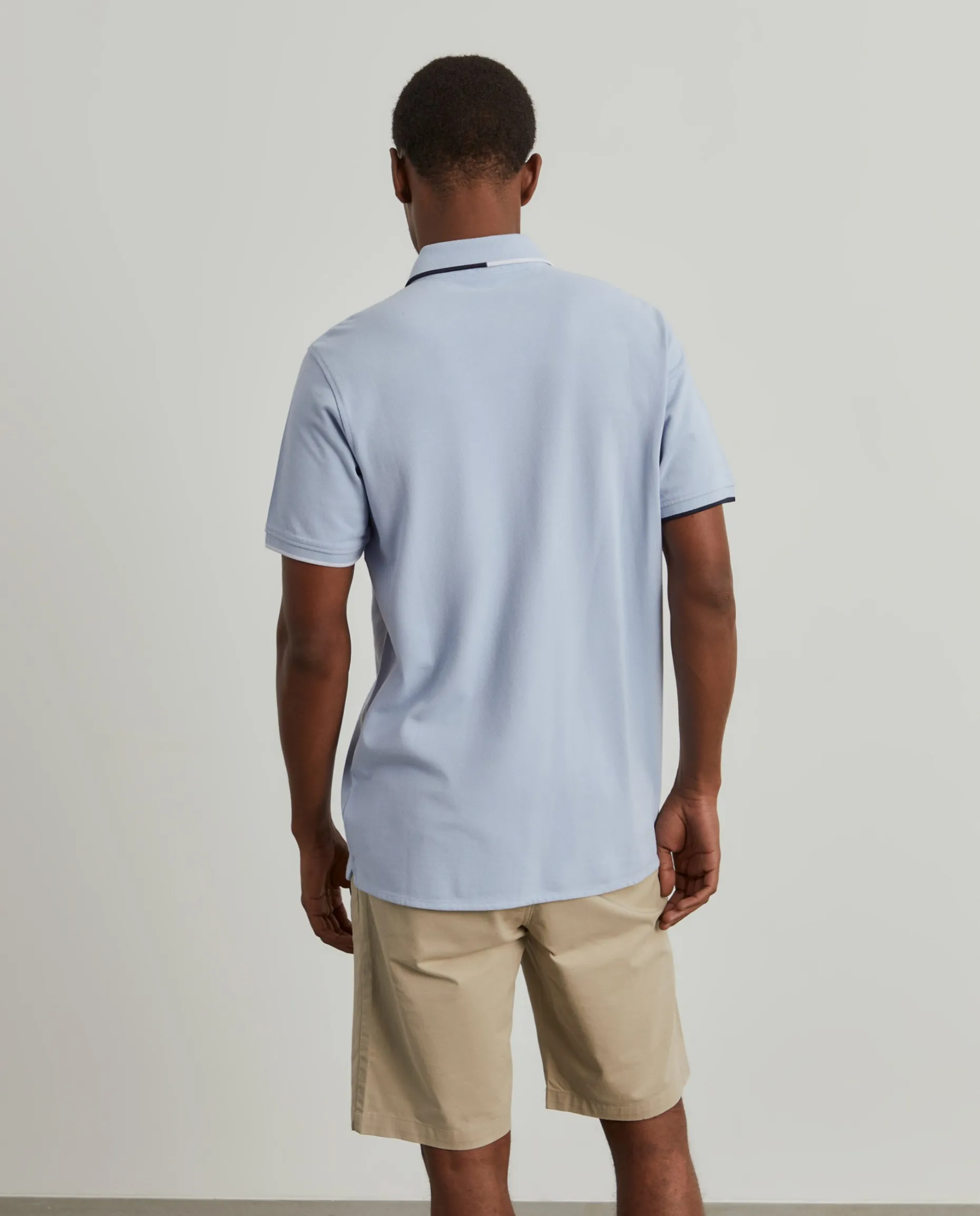 Polo camisa em algodão com riscas|LION OF PORCHES Fashion