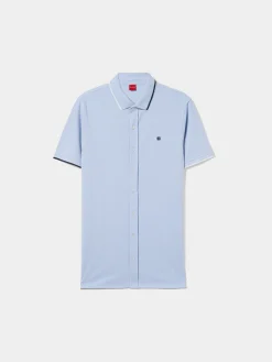 Polo camisa em algodão com riscas|LION OF PORCHES Fashion