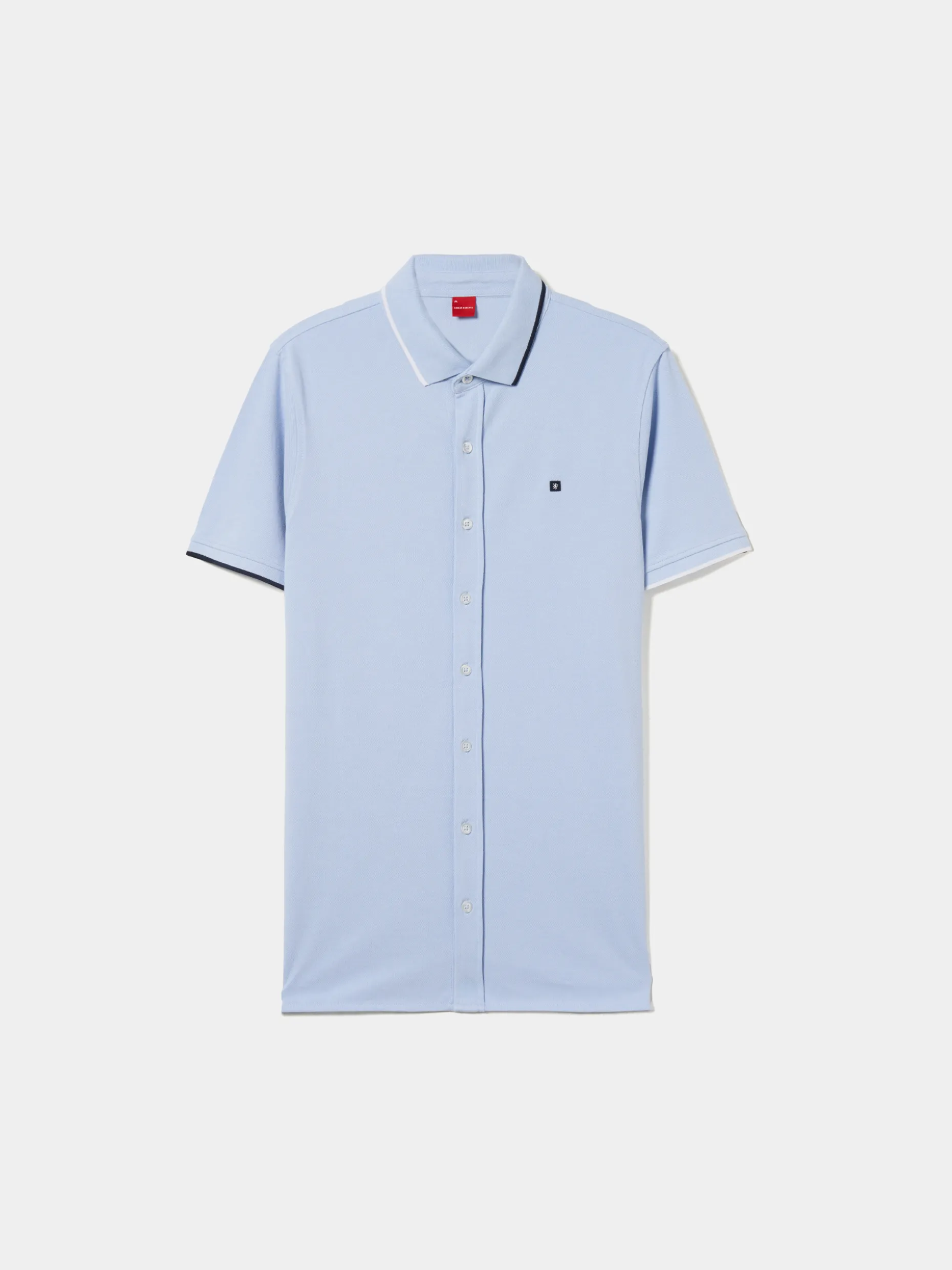 Polo camisa em algodão com riscas|LION OF PORCHES Fashion