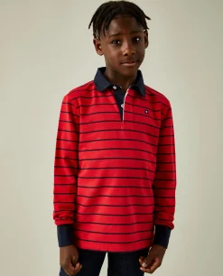 Polo de manga comprida às riscas|LION OF PORCHES Discount
