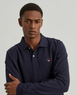 Polo manga comprida de algodão|LION OF PORCHES Outlet