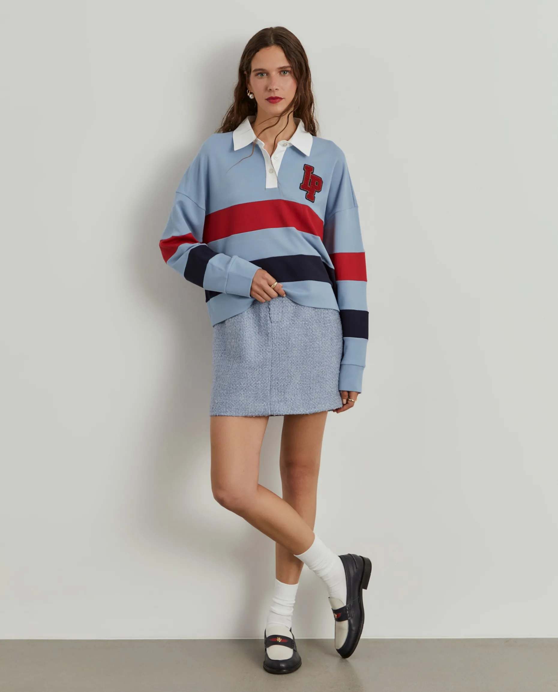 Polo manga comprida às riscas|LION OF PORCHES Outlet