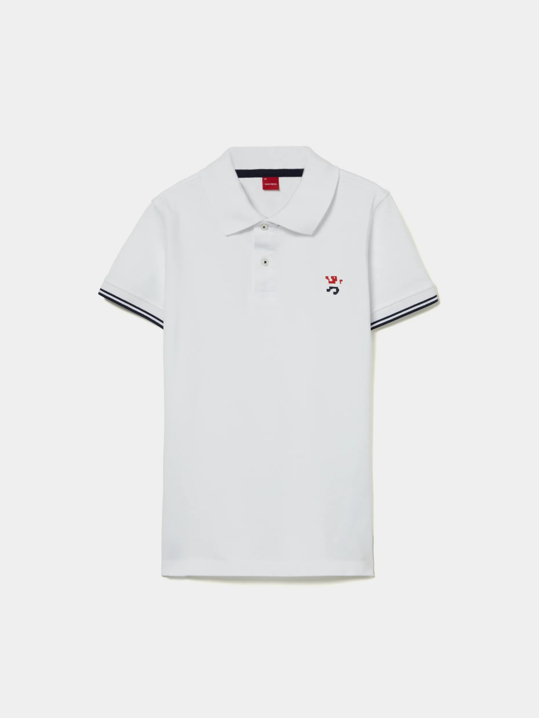 Polo manga curta em algodão|LION OF PORCHES Discount
