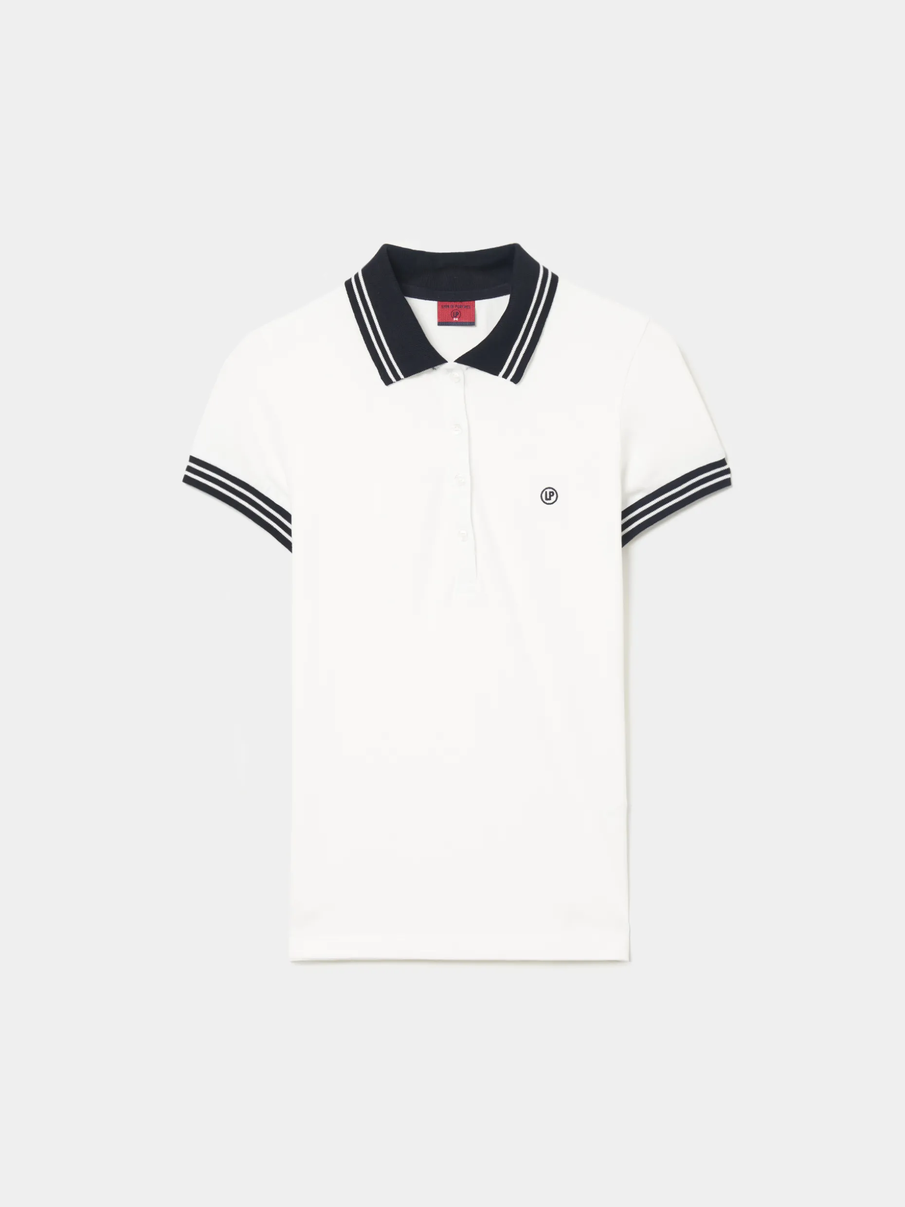 Polo piqué bicolor em algodão|LION OF PORCHES Best