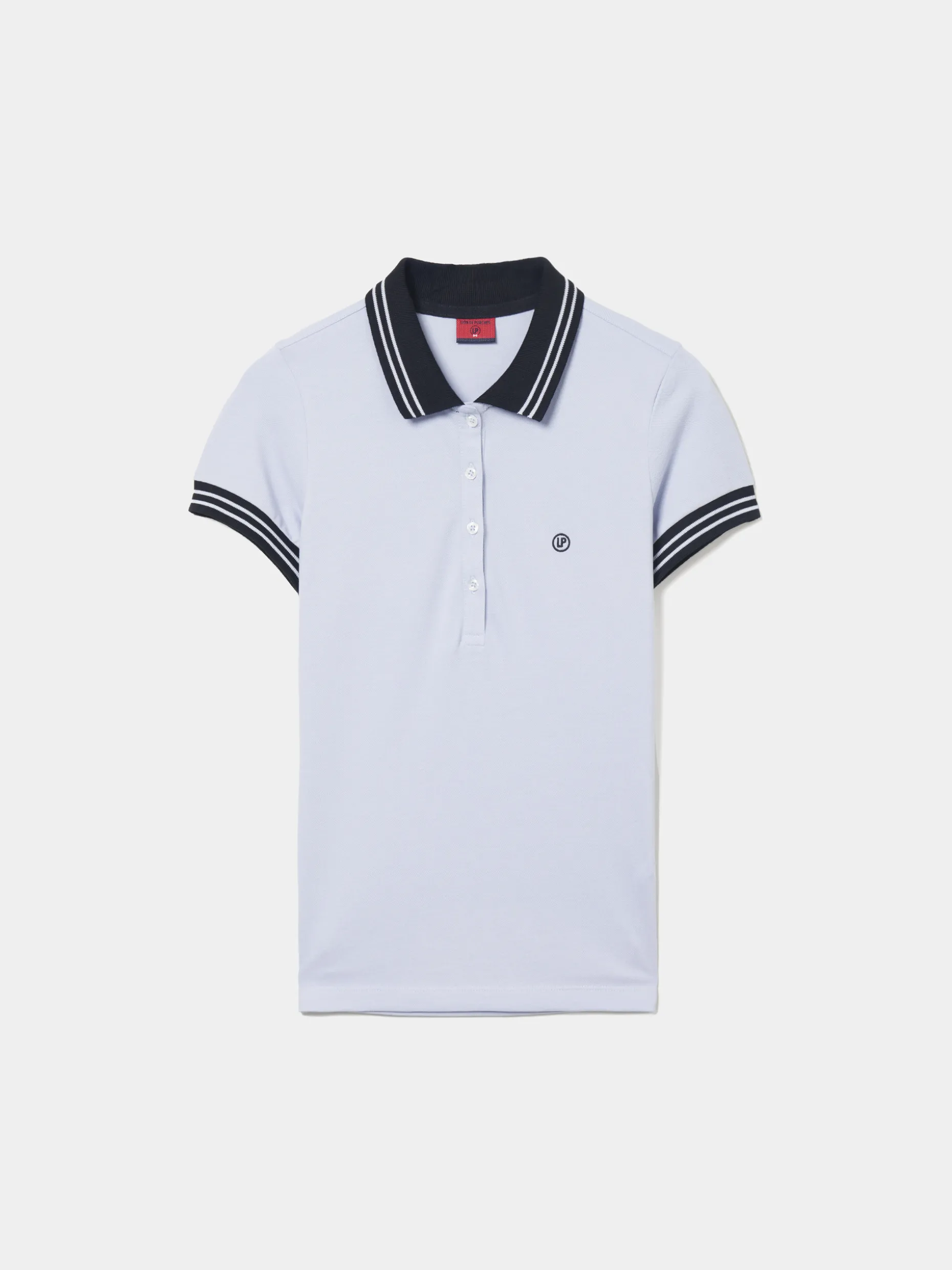 Polo piqué bicolor em algodão|LION OF PORCHES Store