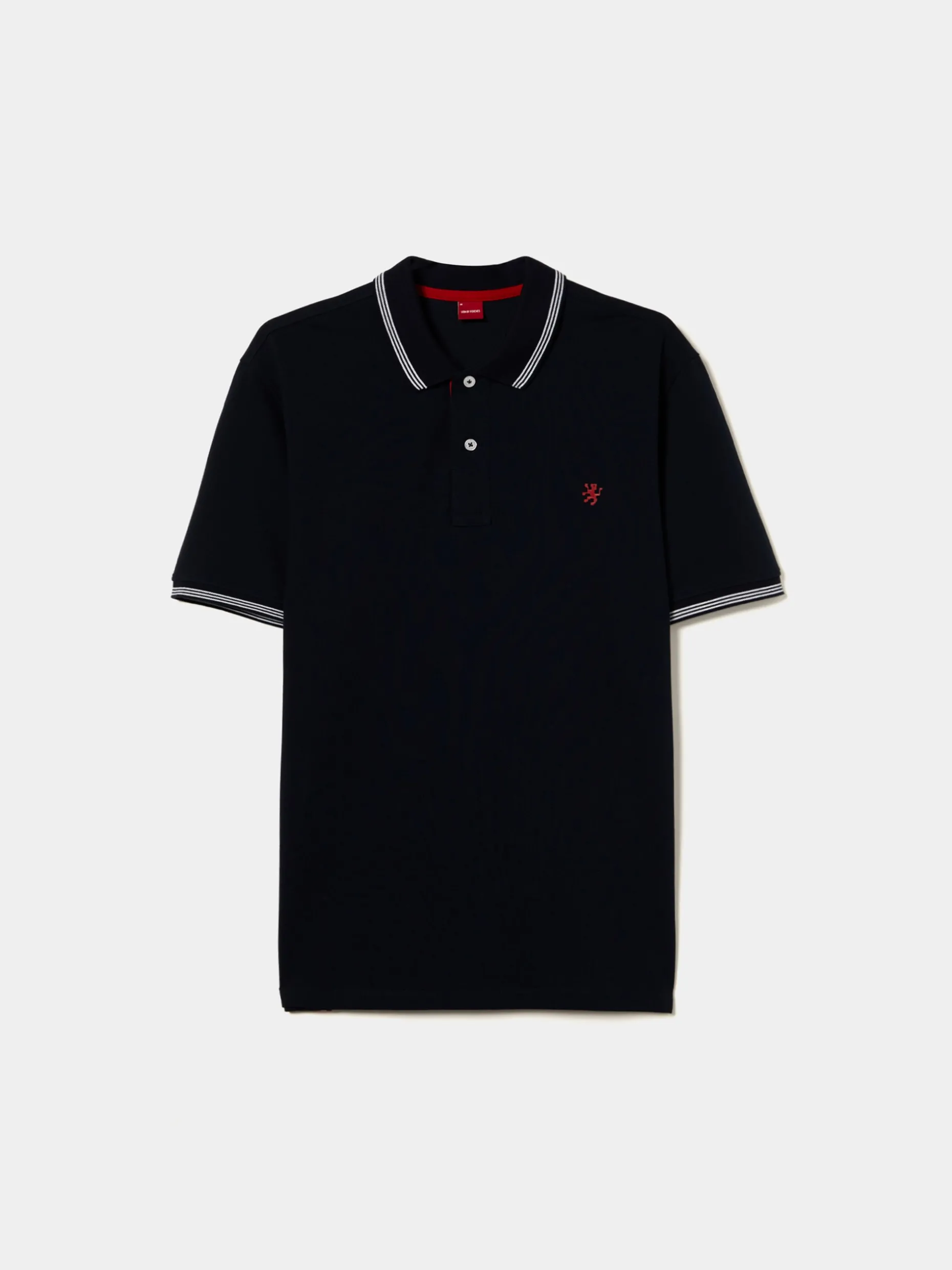 Polo piqué com riscas a contraste|LION OF PORCHES Sale