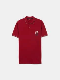 Polo piqué de algodão|LION OF PORCHES Fashion