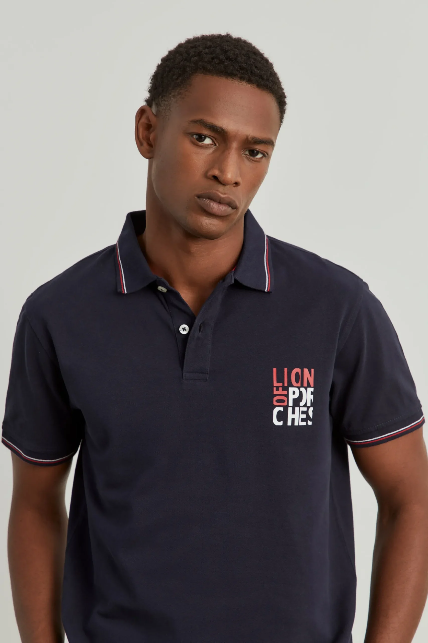 Polo piqué de algodão|LION OF PORCHES Cheap