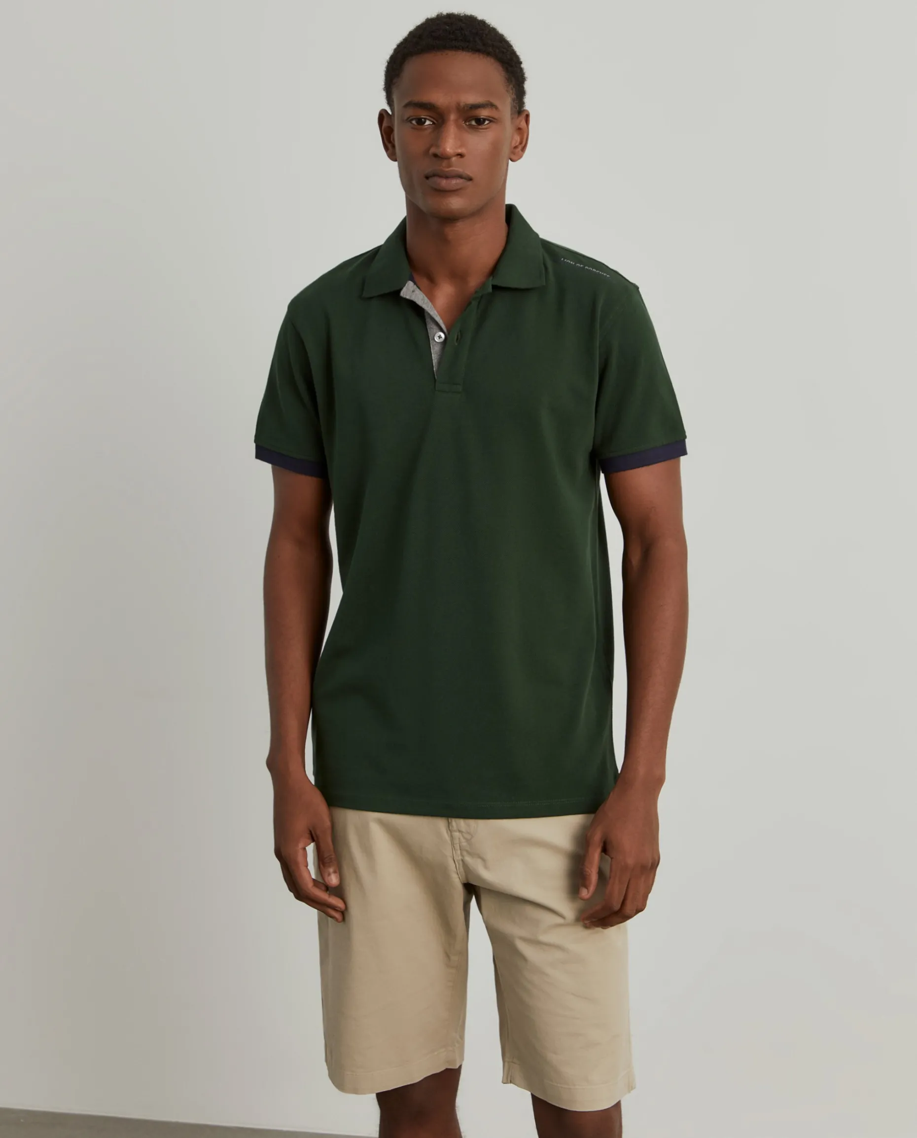 Polo piqué em algodão|LION OF PORCHES Best Sale