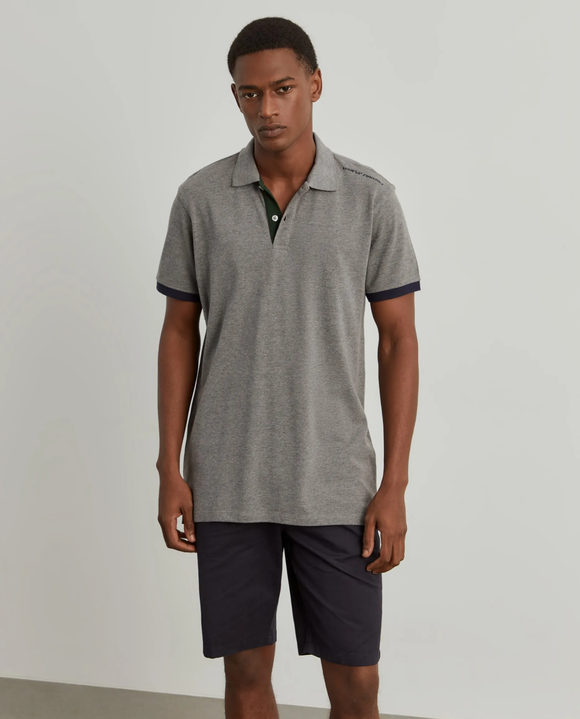 Polo piqué em algodão|LION OF PORCHES Flash Sale