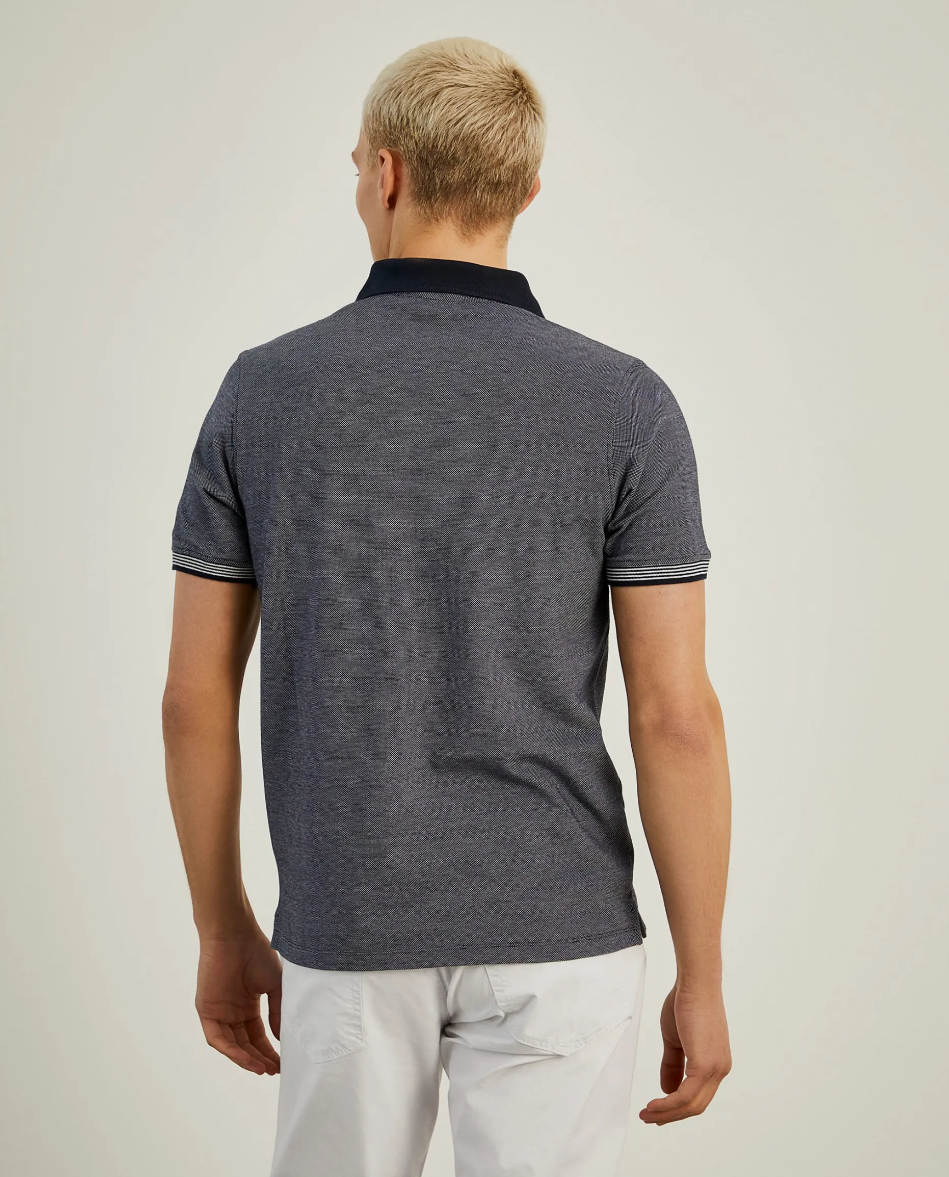 Polo piqué em malha bicolor|LION OF PORCHES Shop