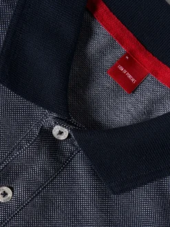Polo piqué em malha bicolor|LION OF PORCHES Shop