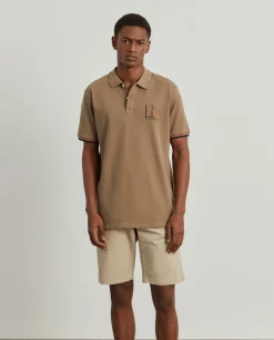 Polo piqué regular fit|LION OF PORCHES Best Sale