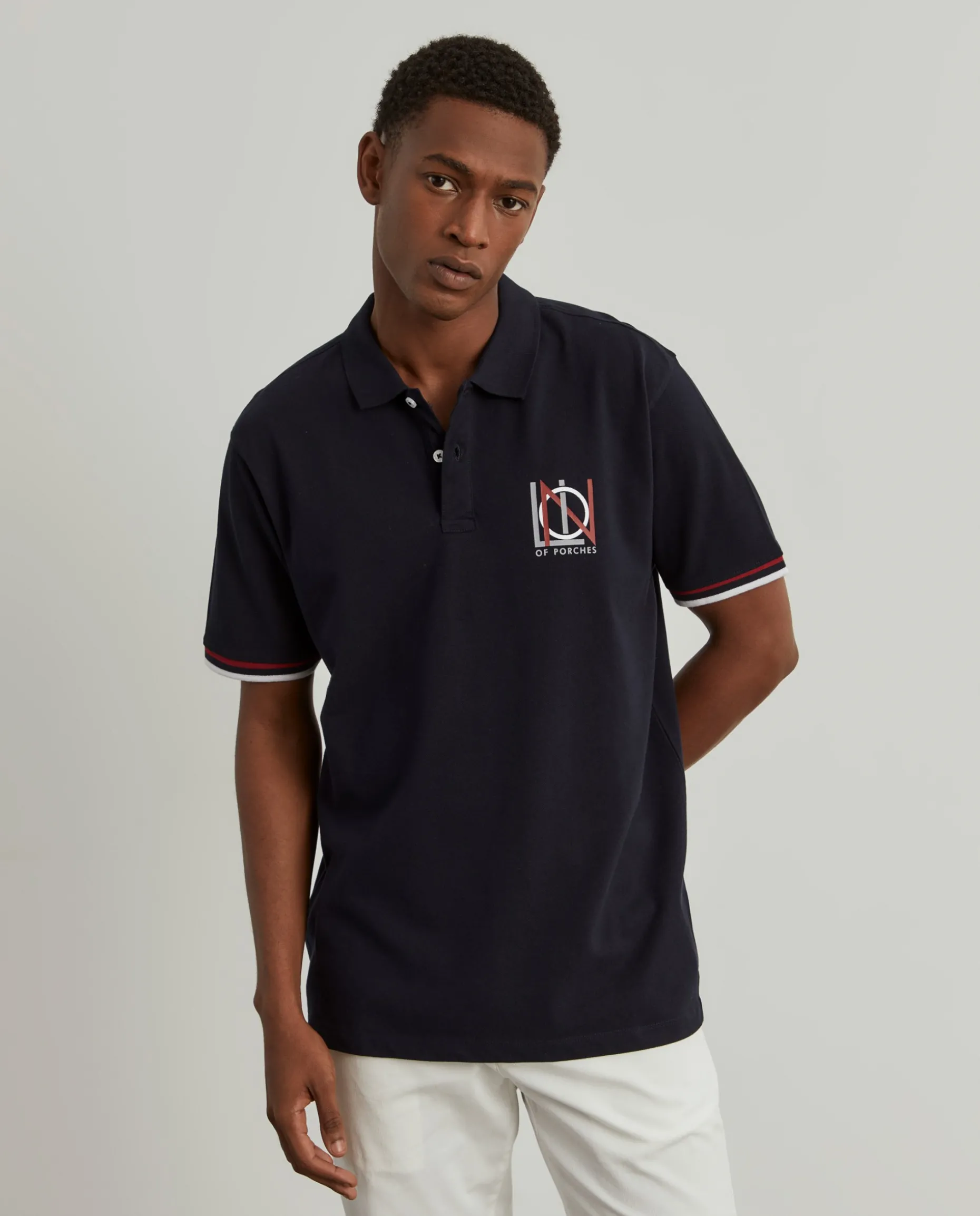 Polo piqué regular fit|LION OF PORCHES Flash Sale