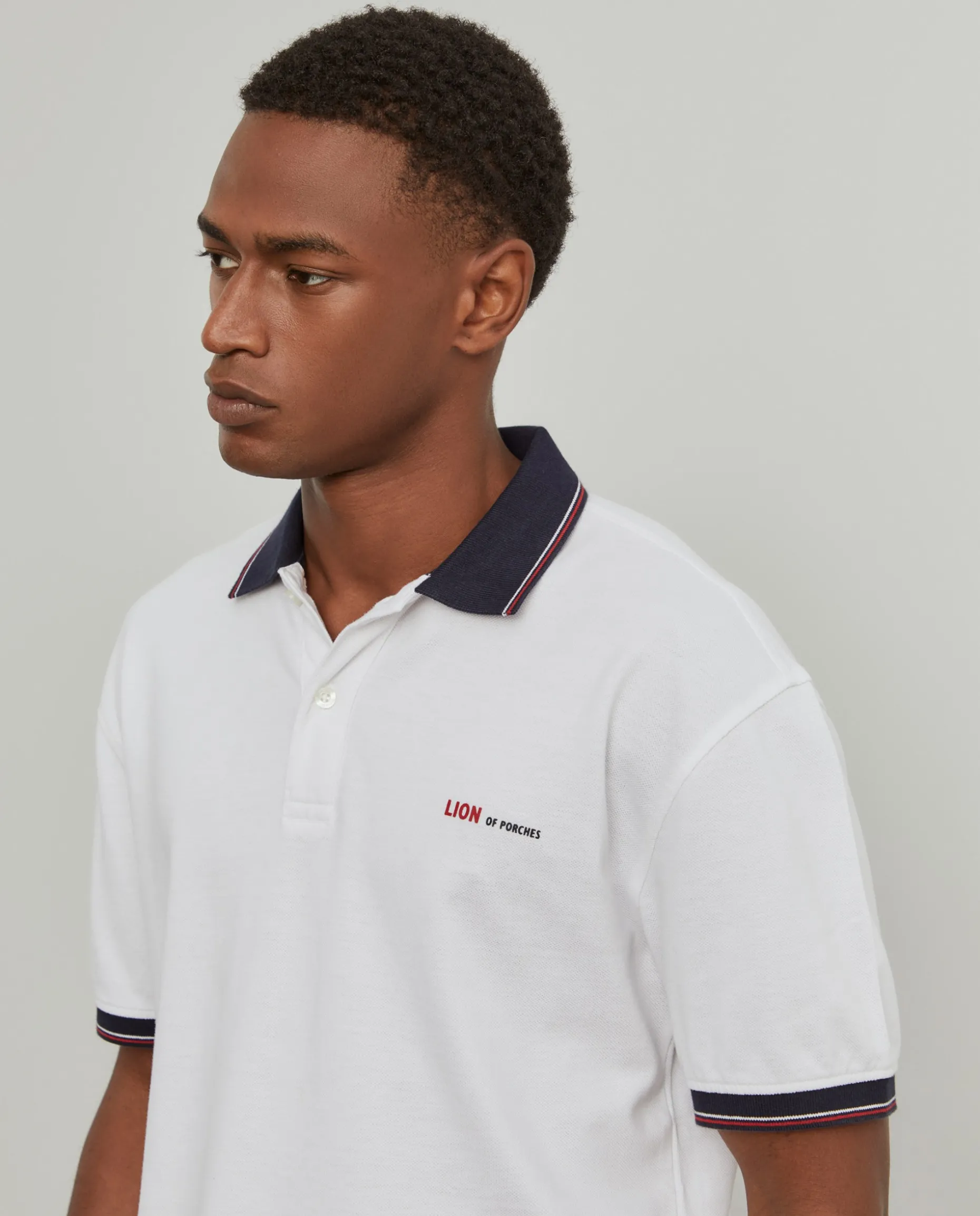 Polo piqué regular fit|LION OF PORCHES Discount