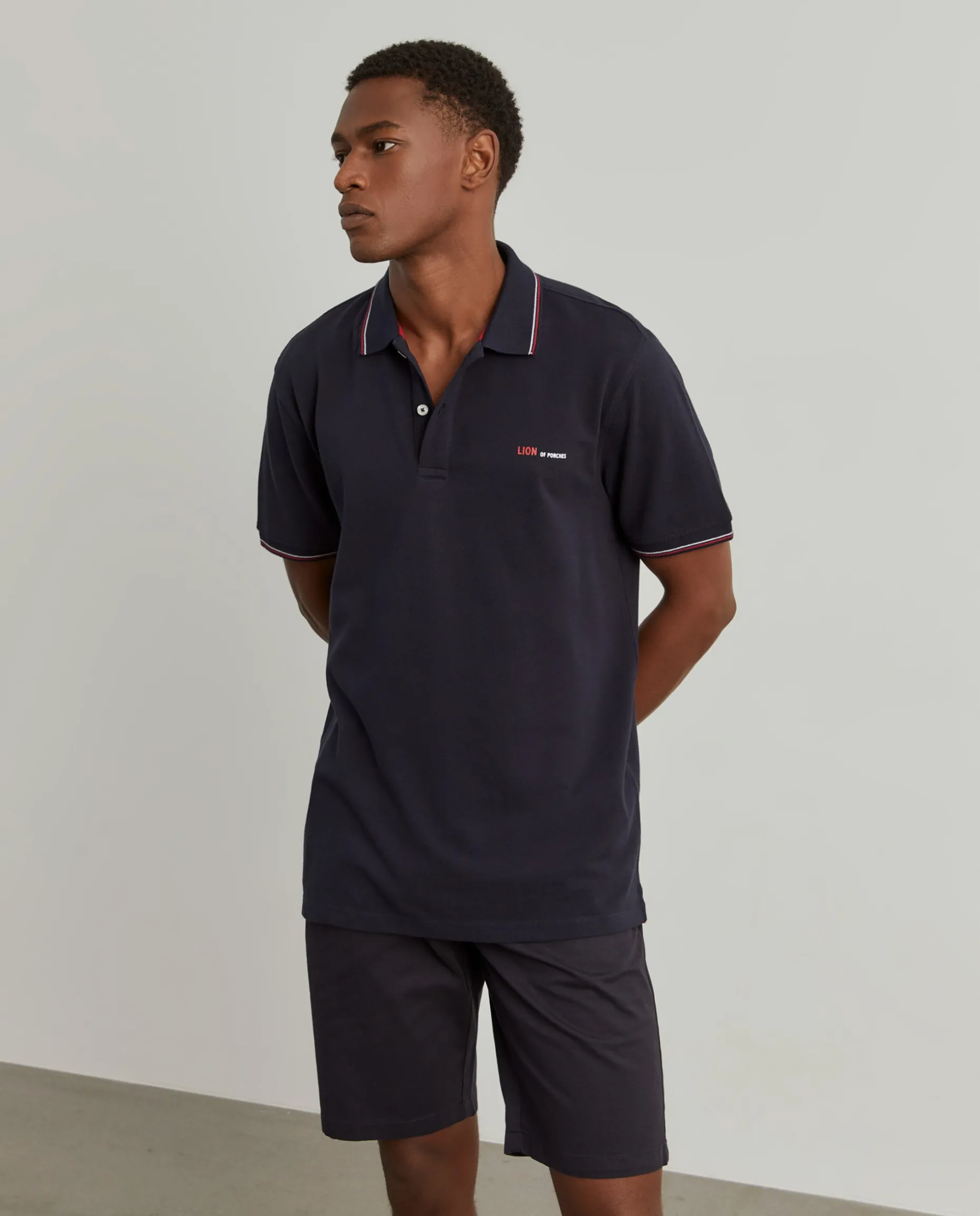 Polo piqué regular fit|LION OF PORCHES Hot