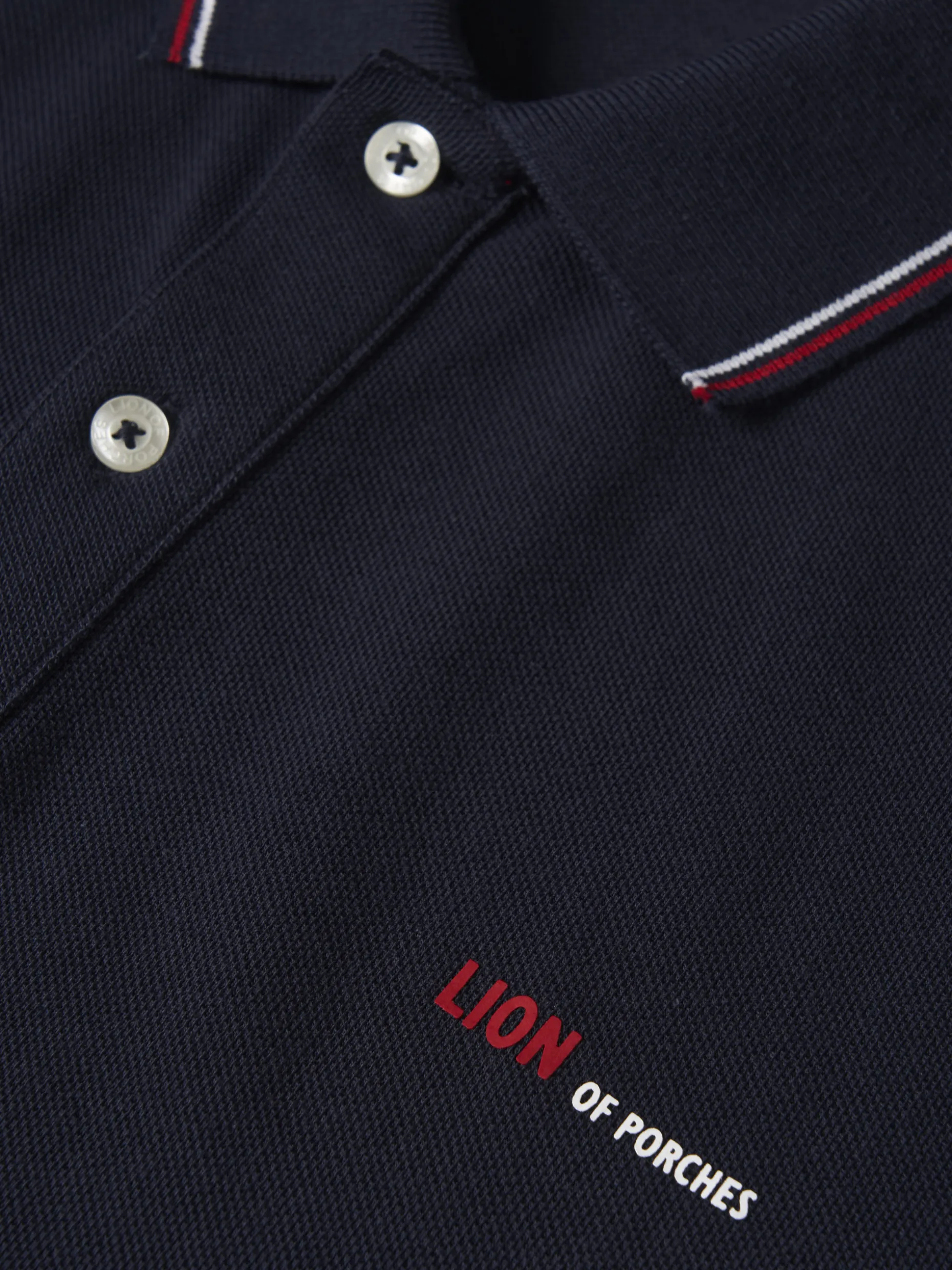 Polo piqué regular fit|LION OF PORCHES Hot