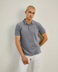 Polo piqué regular fit com riscas|LION OF PORCHES Online