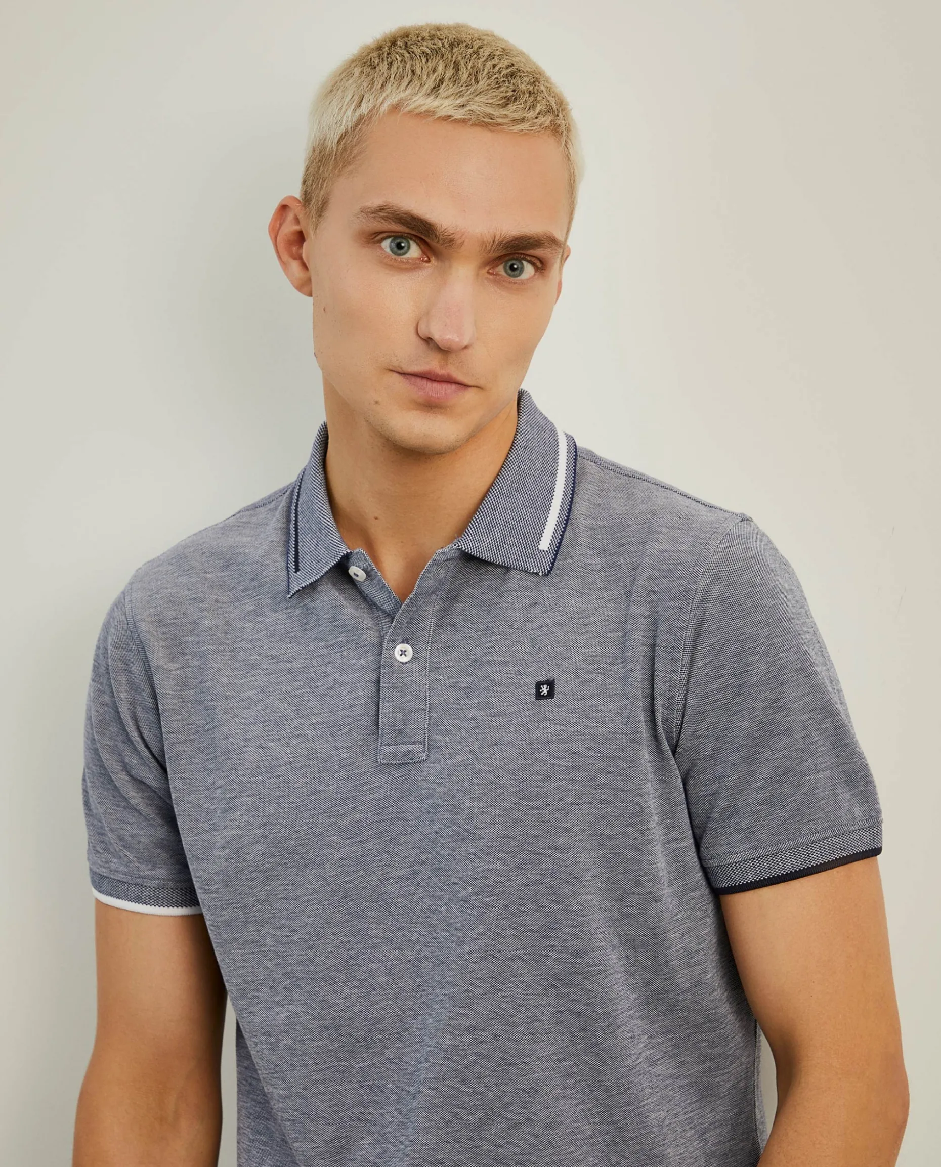 Polo piqué regular fit com riscas|LION OF PORCHES Online