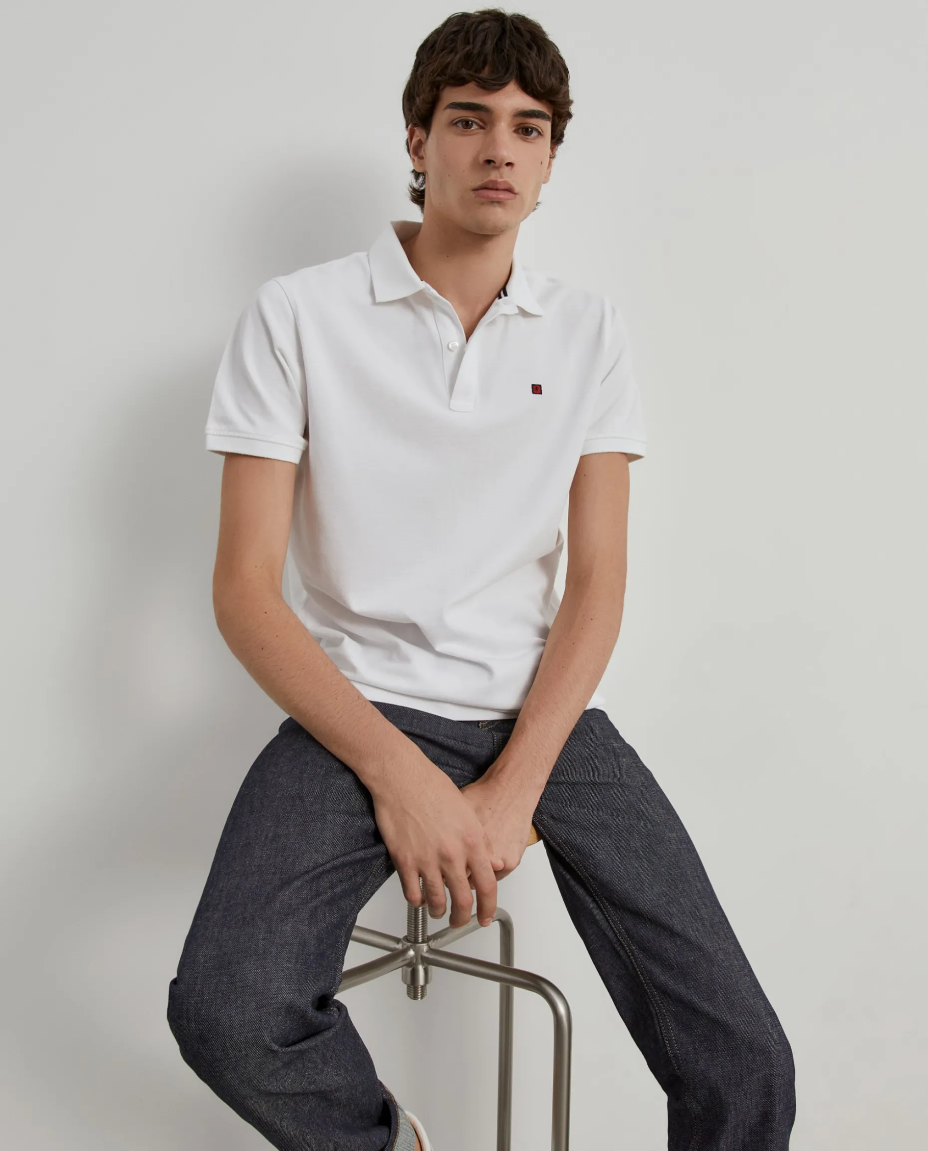 Polo piqué regular fit em algodão|LION OF PORCHES Hot