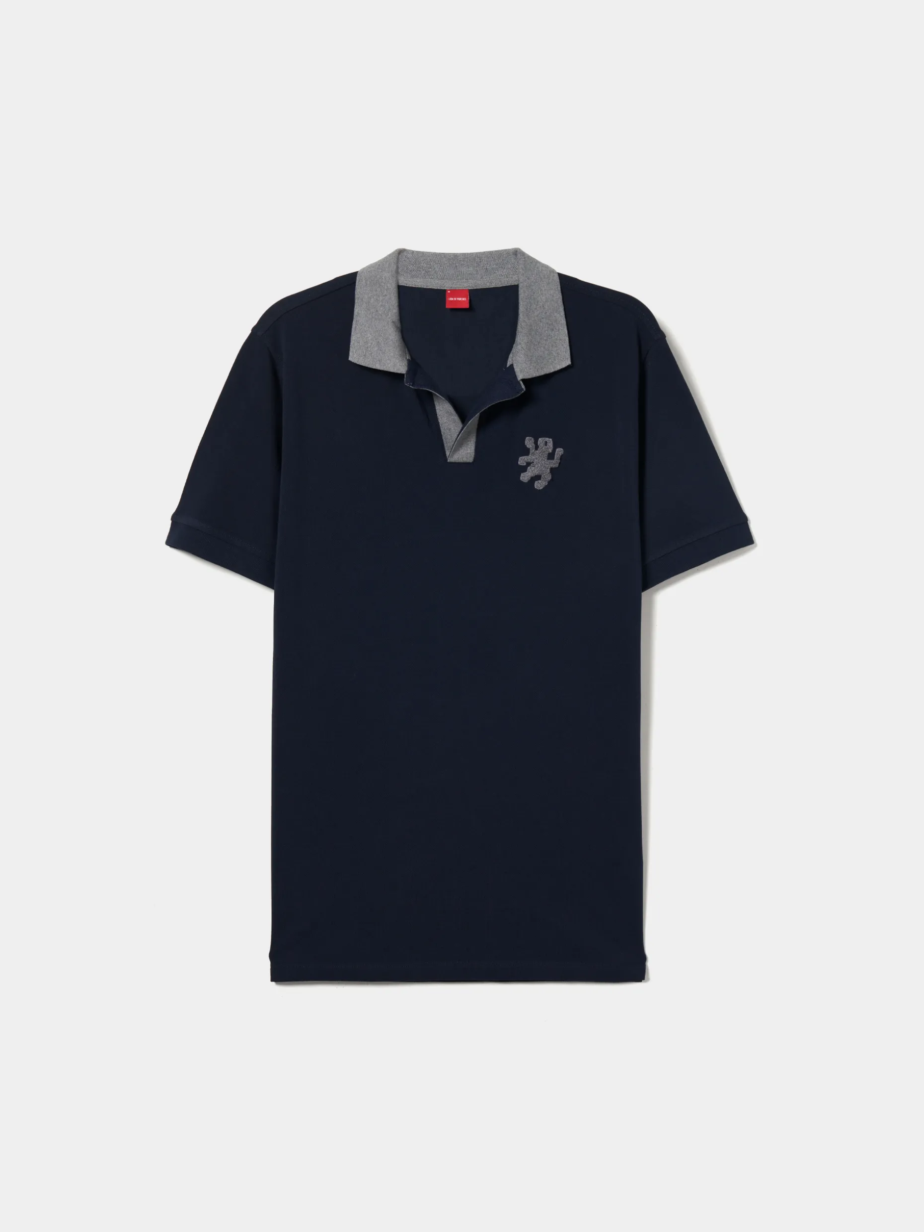 Polo piqué sem botões gola em contraste|LION OF PORCHES Best Sale