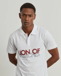 Polo piqué slim fit|LION OF PORCHES Store