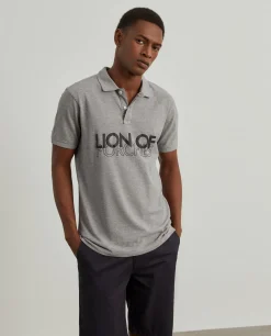 Polo piqué slim fit|LION OF PORCHES Cheap