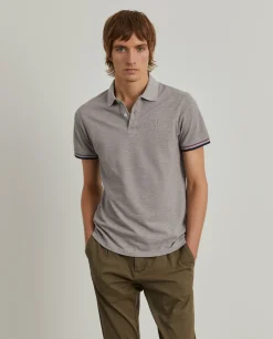 Polo piqué slim fit com riscas|LION OF PORCHES Store