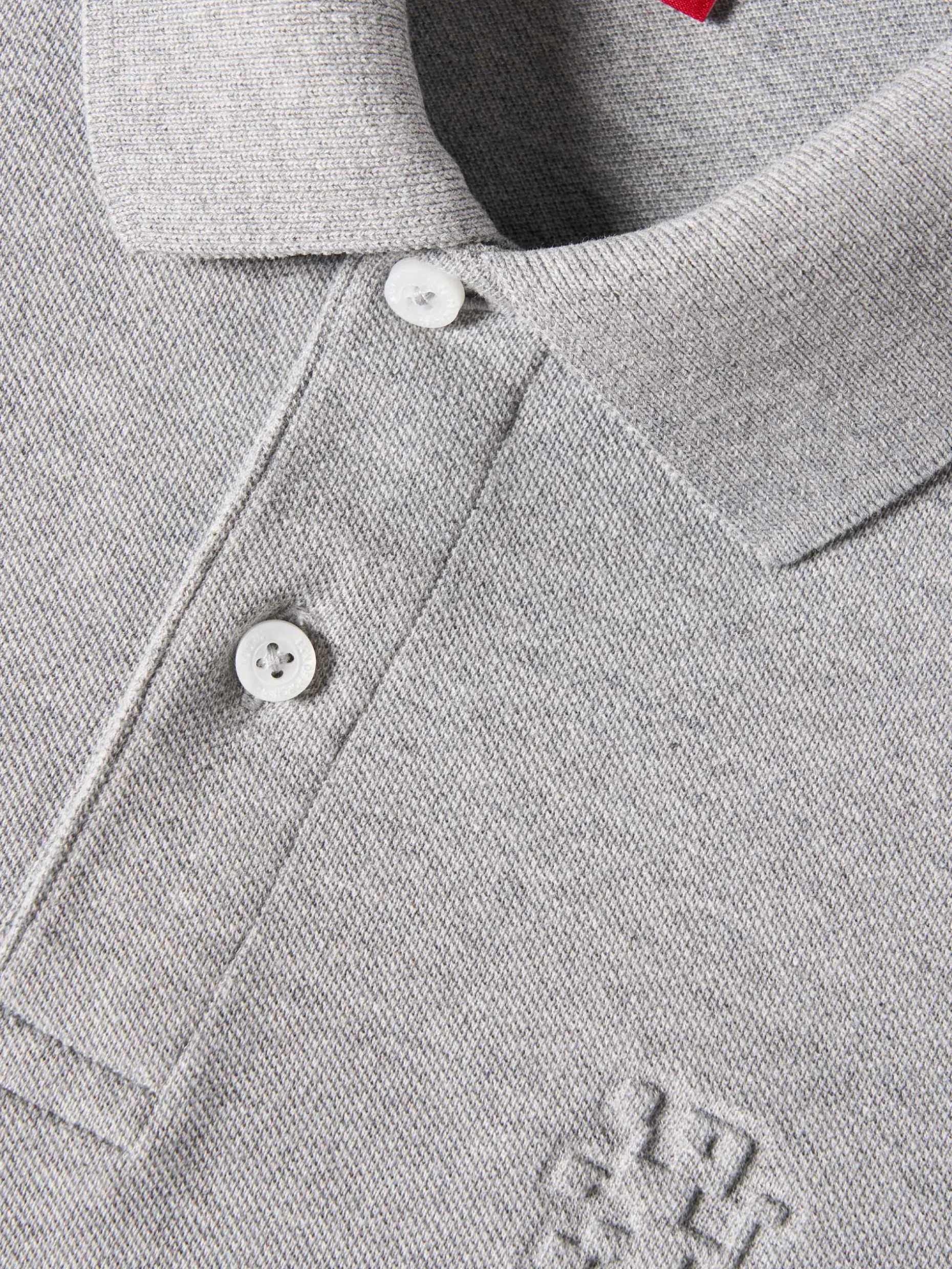 Polo piqué slim fit com riscas|LION OF PORCHES Store
