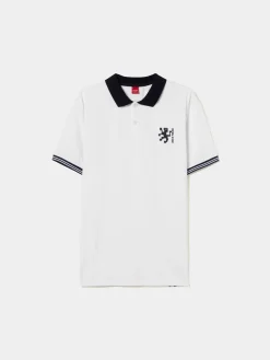 Polo piqué slim fit em algodão|LION OF PORCHES Store