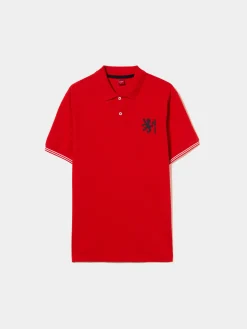 Polo piqué slim fit em algodão|LION OF PORCHES Best Sale