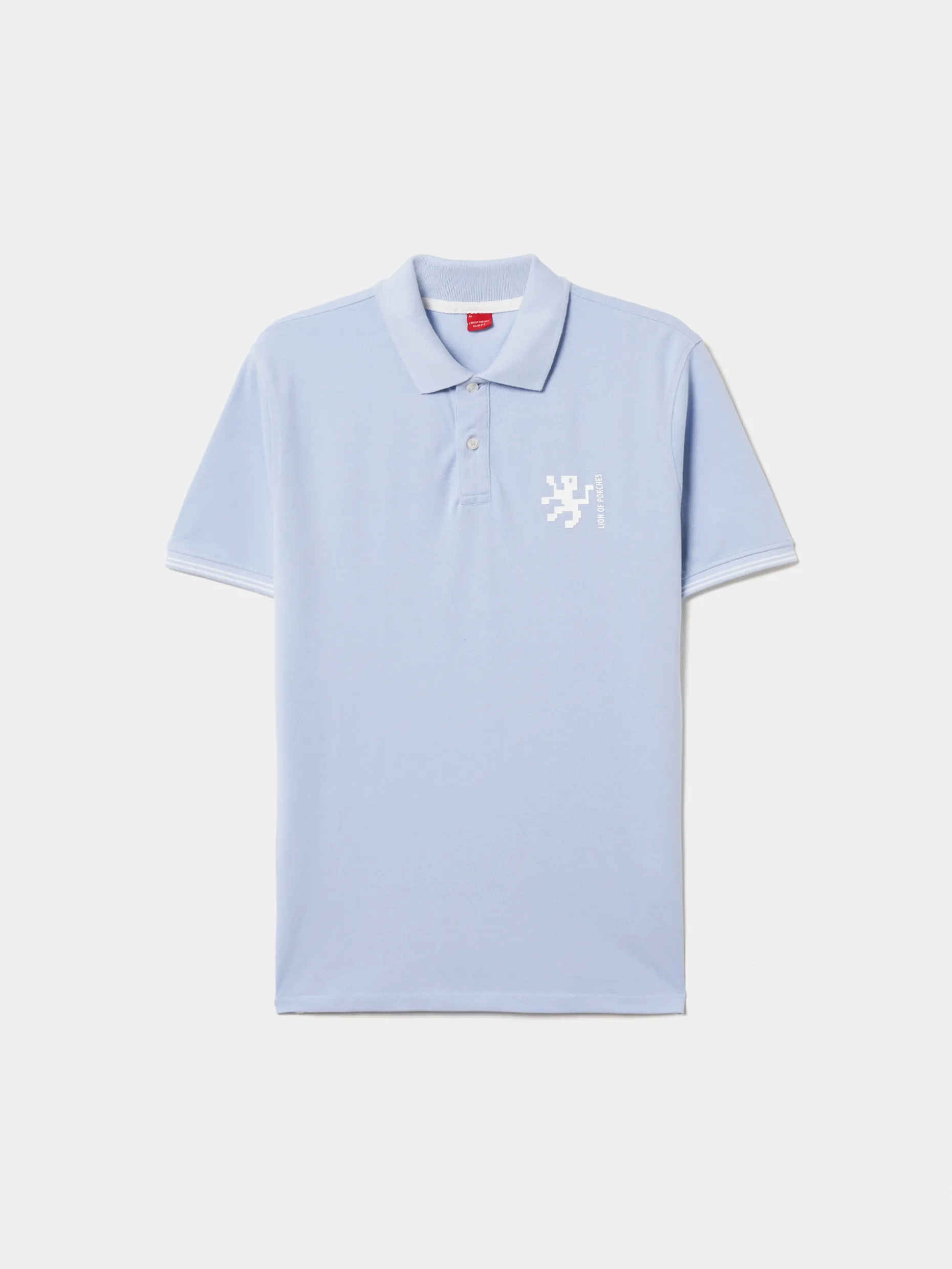 Polo piqué slim fit em algodão|LION OF PORCHES Discount