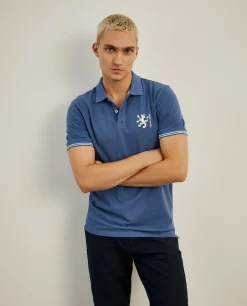 Polo piqué slim fit em algodão|LION OF PORCHES Discount