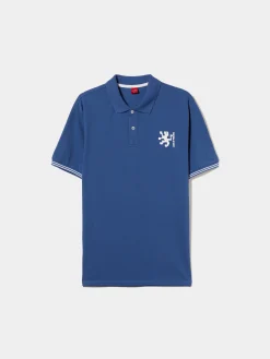 Polo piqué slim fit em algodão|LION OF PORCHES Discount