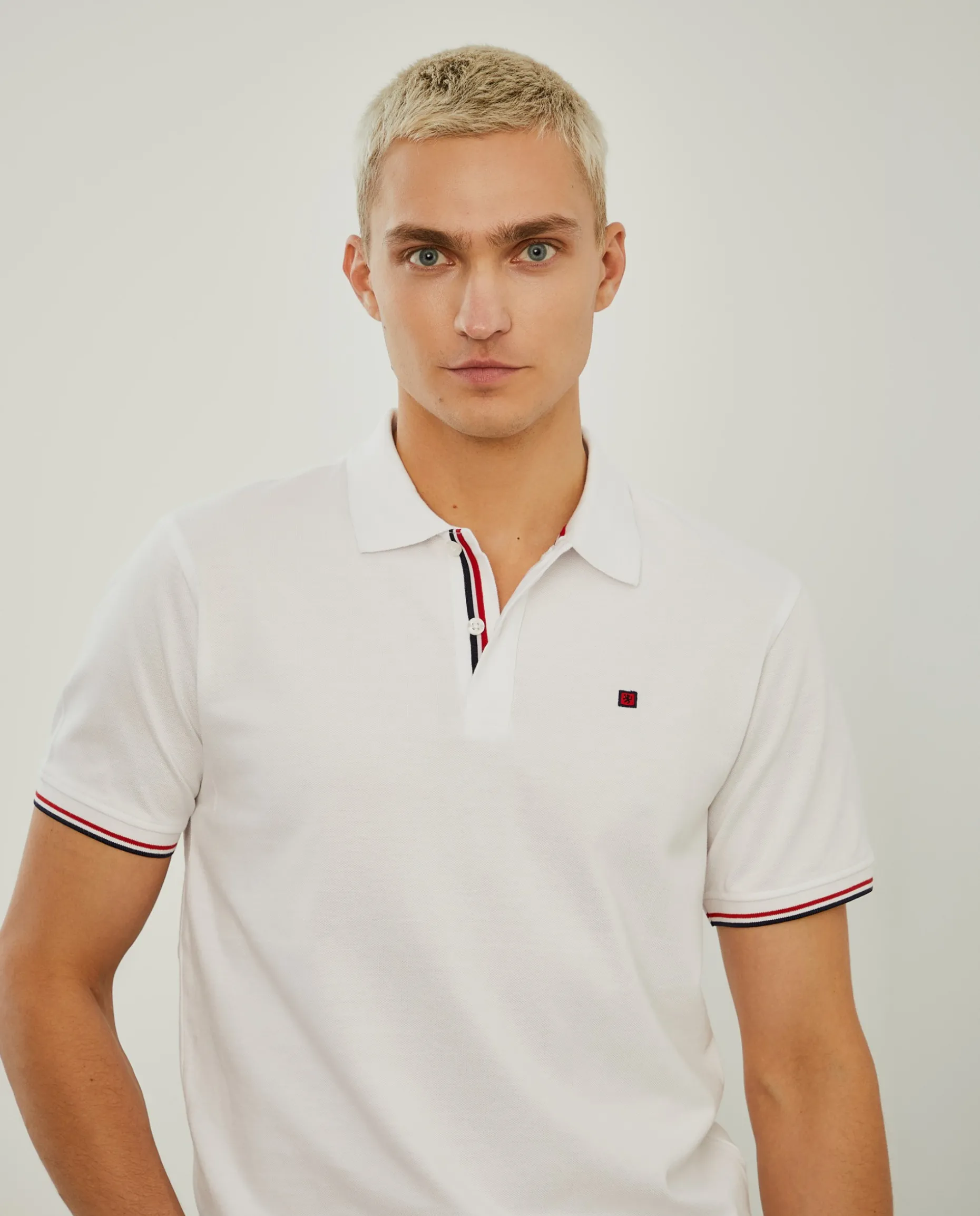 Polo piqué slim fit em algodão|LION OF PORCHES Discount