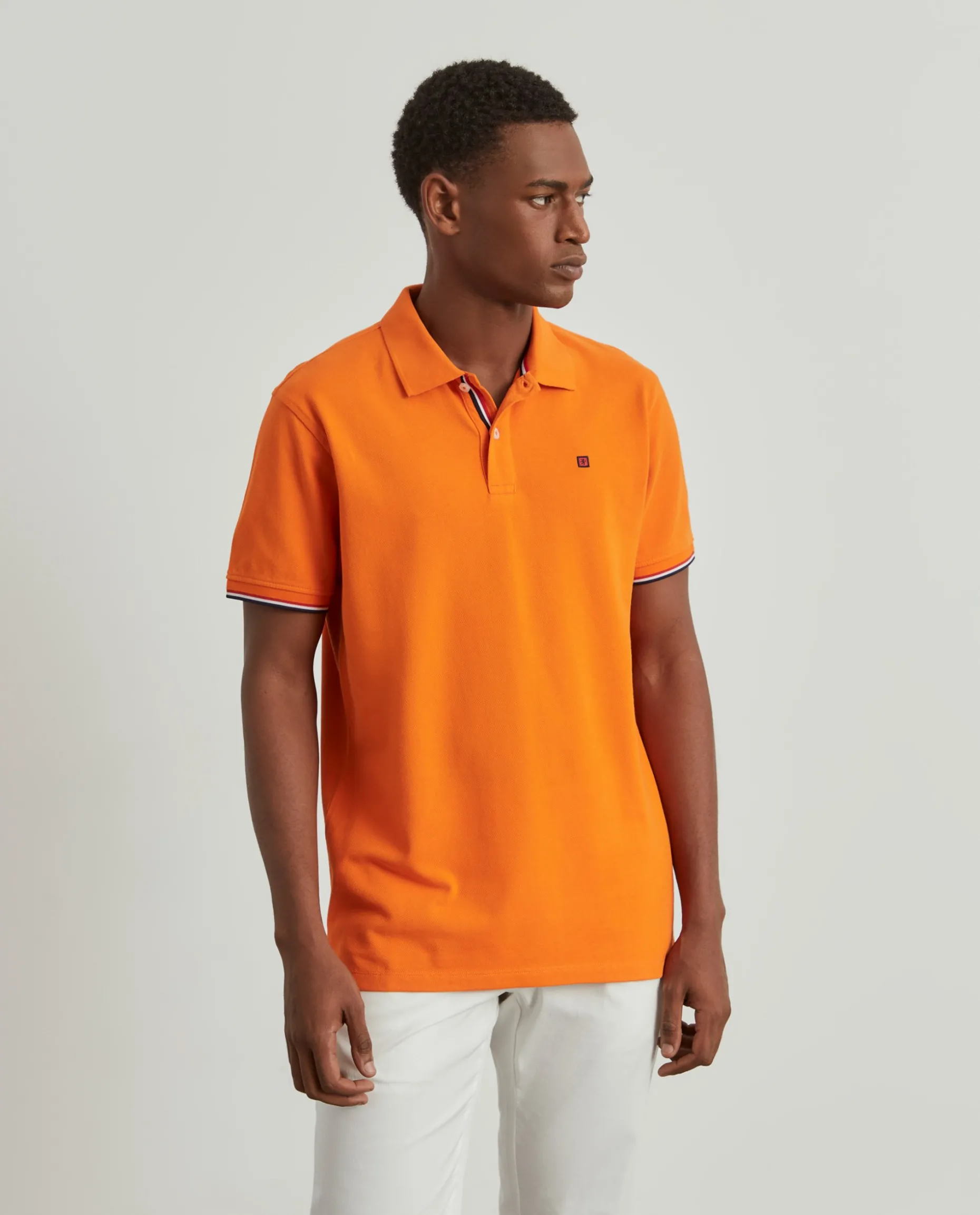 Polo piqué slim fit em algodão|LION OF PORCHES Clearance