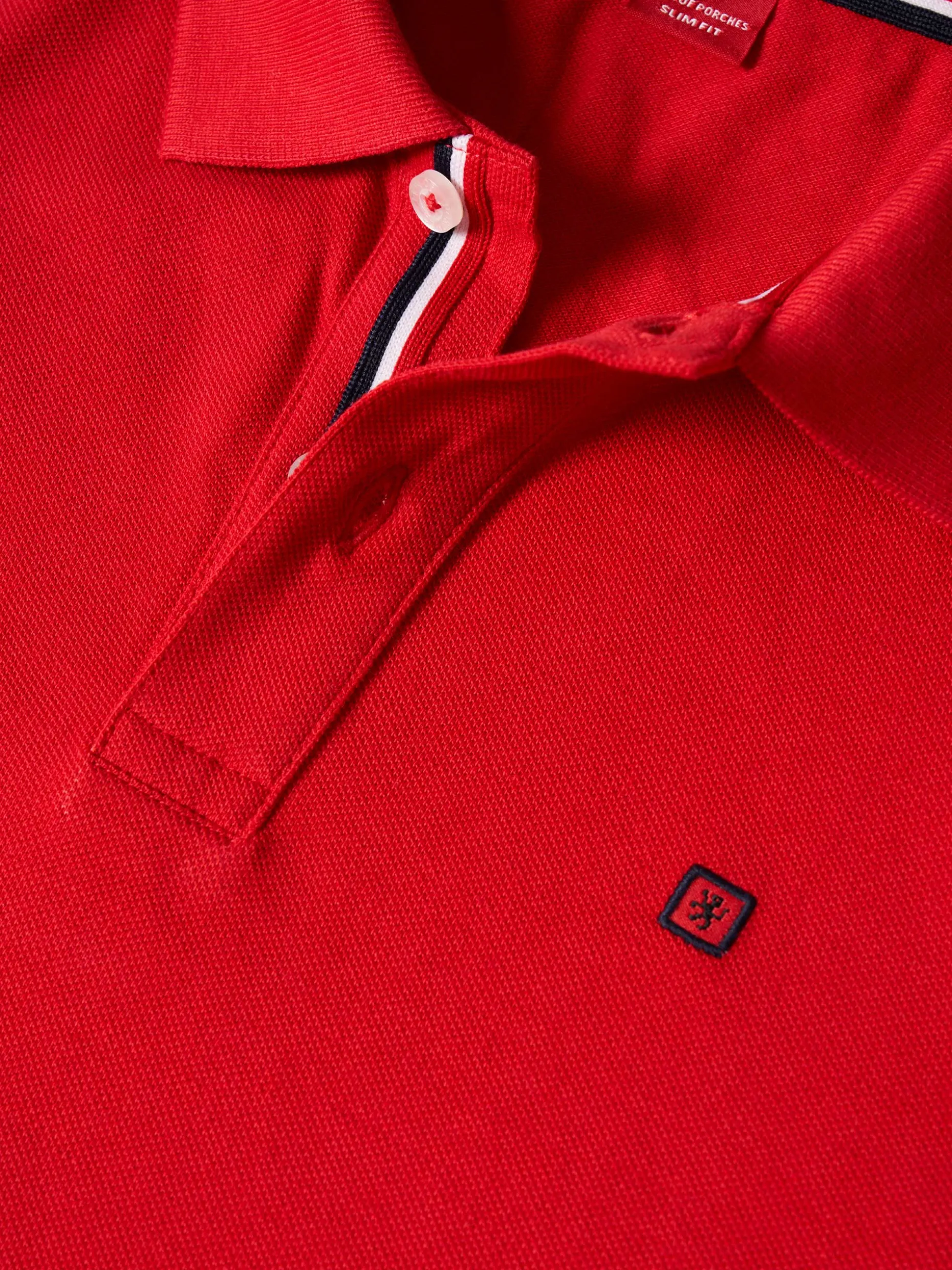 Polo piqué slim fit em algodão|LION OF PORCHES Discount