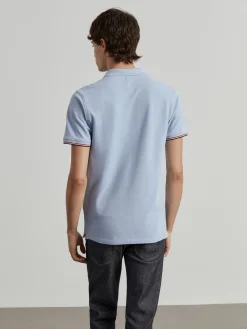Polo piqué slim fit em algodão|LION OF PORCHES Outlet