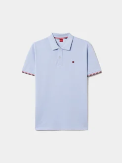 Polo piqué slim fit em algodão|LION OF PORCHES Outlet