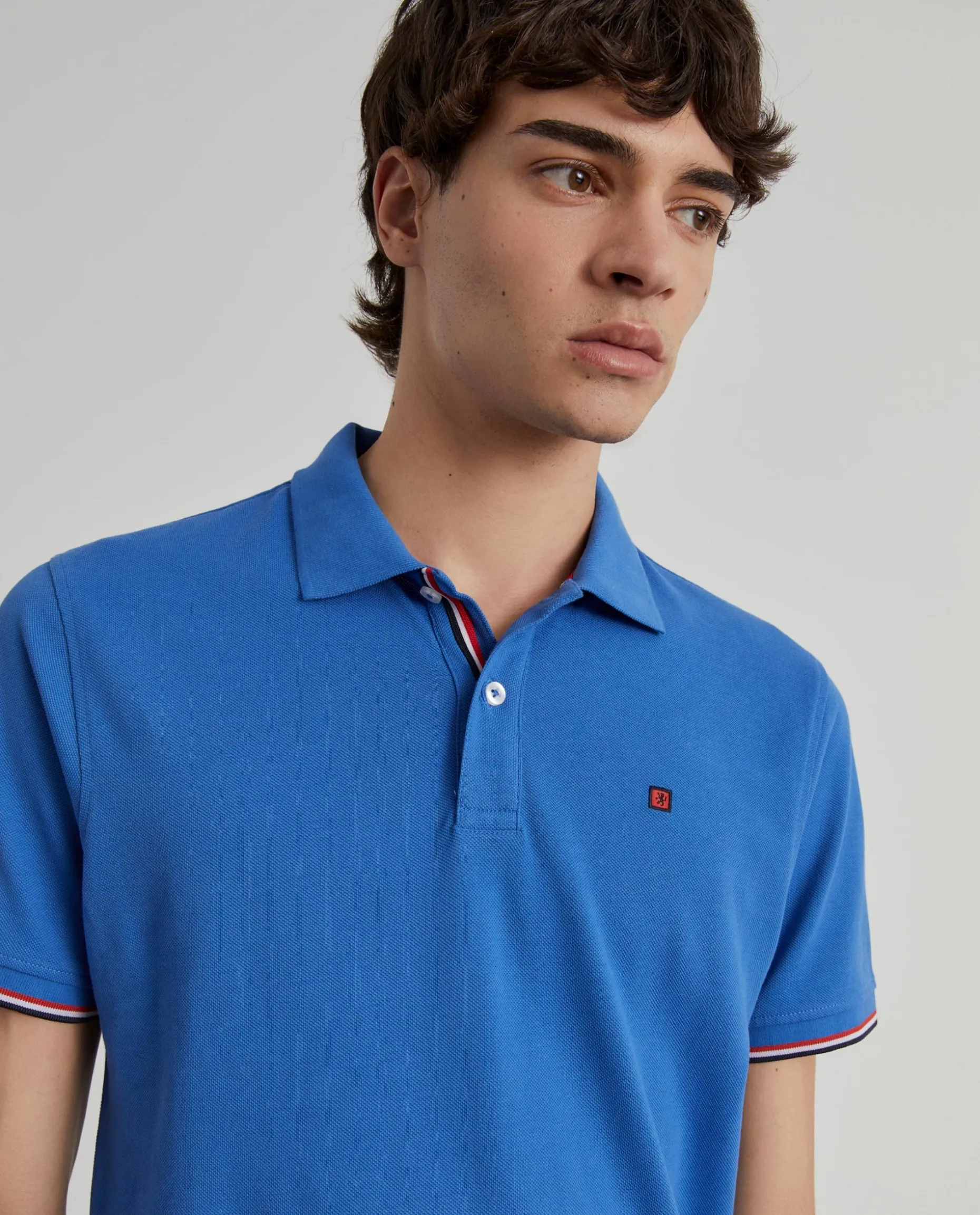 Polo piqué slim fit em algodão|LION OF PORCHES Hot
