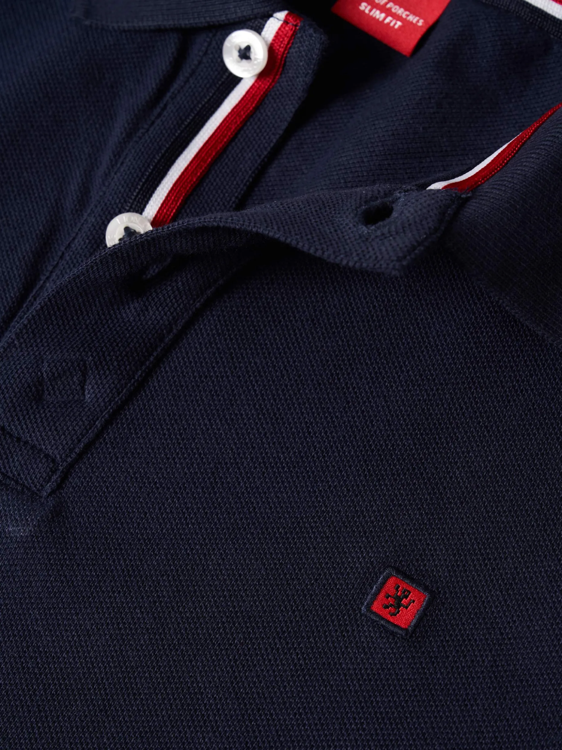 Polo piqué slim fit em algodão|LION OF PORCHES Shop