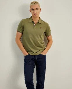 Polo piqué slim fit em algodão|LION OF PORCHES Cheap