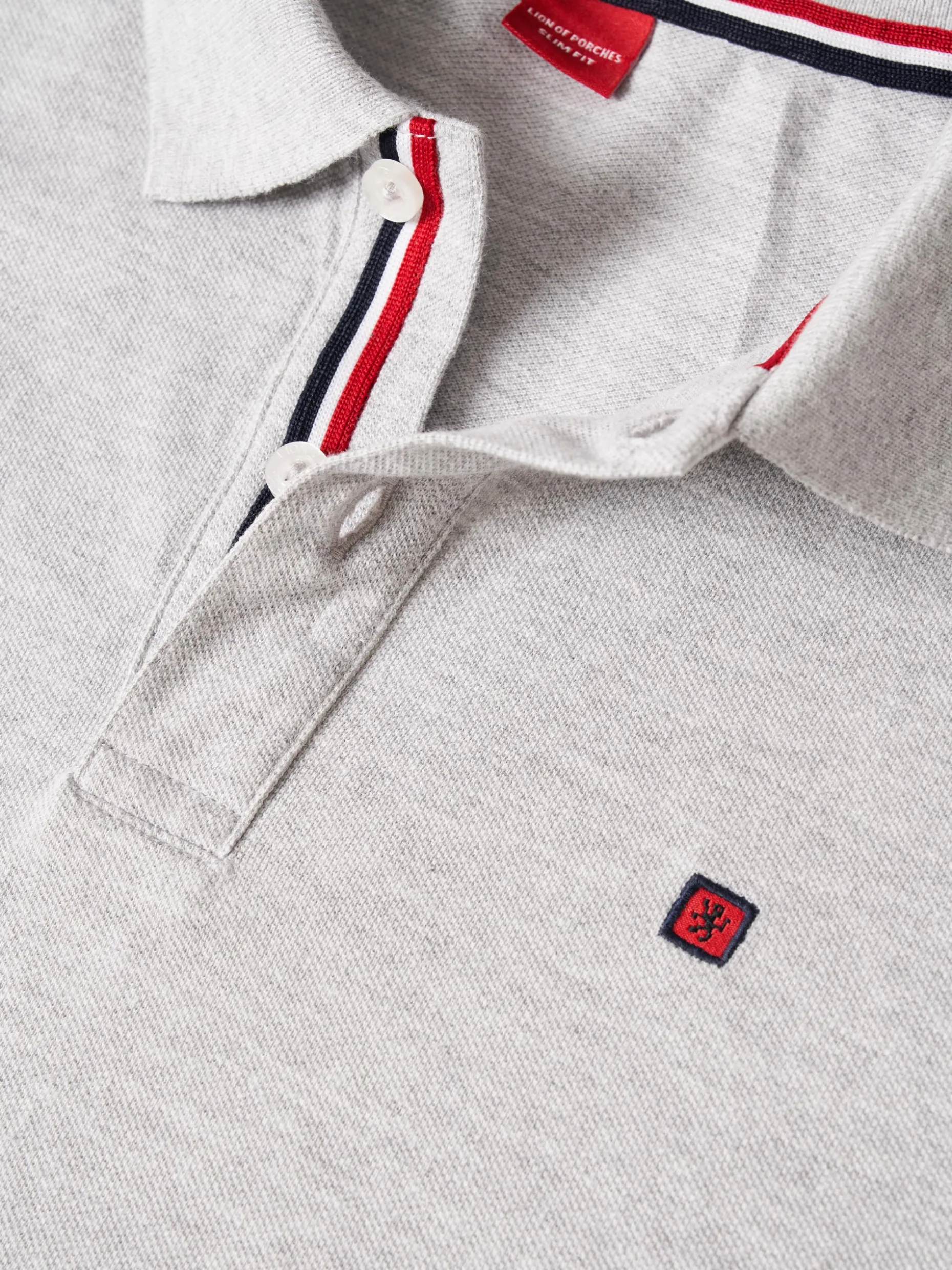 Polo piqué slim fit em algodão|LION OF PORCHES Cheap