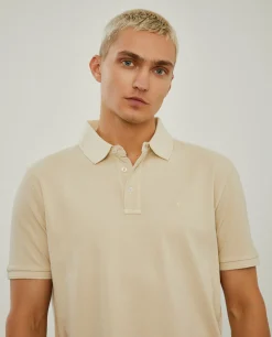 Polo piqué slim fit garment dye|LION OF PORCHES Cheap