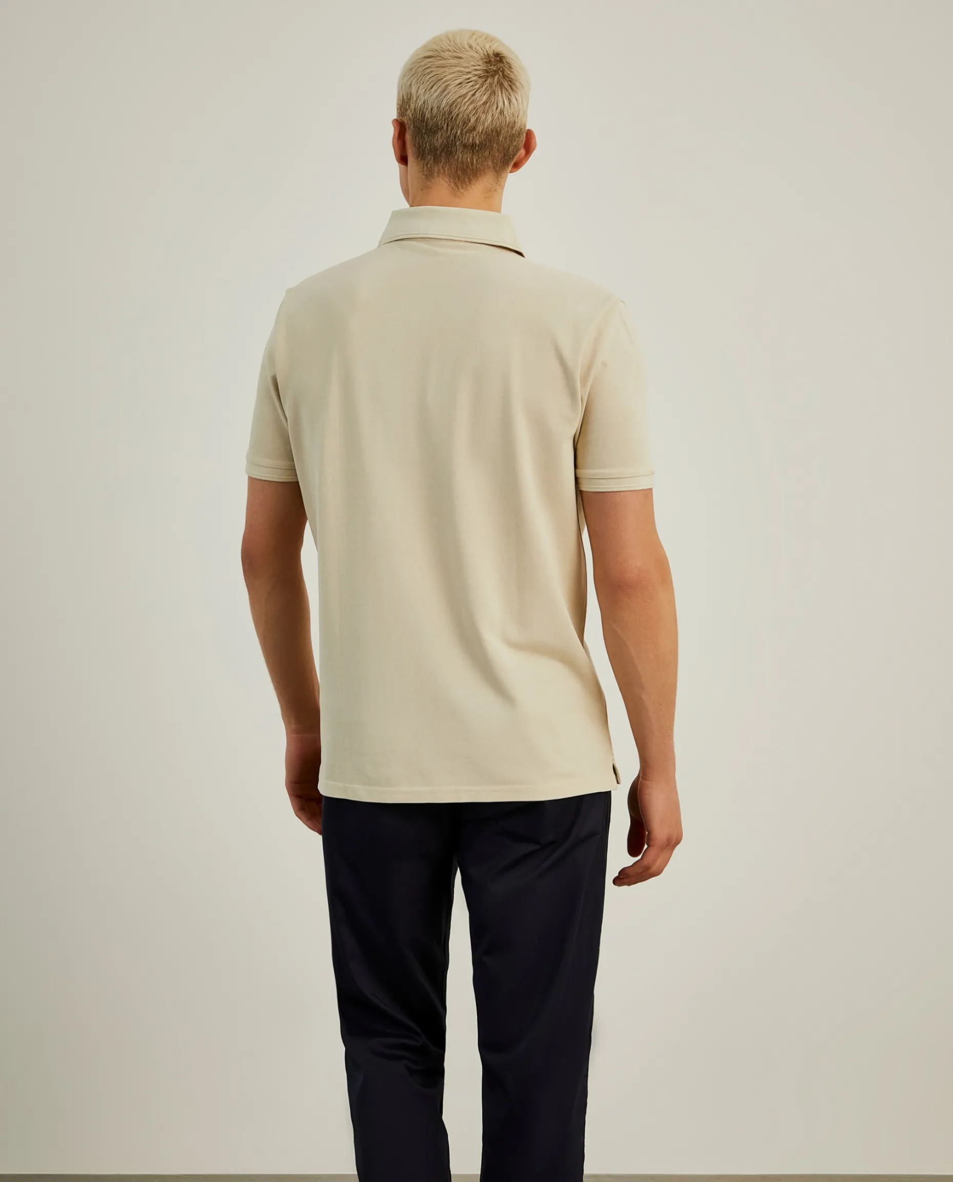 Polo piqué slim fit garment dye|LION OF PORCHES Cheap